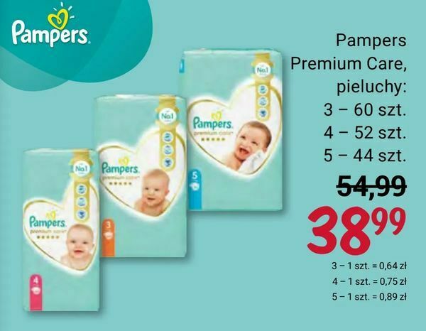 pieluchy pampers 4 rodzaje