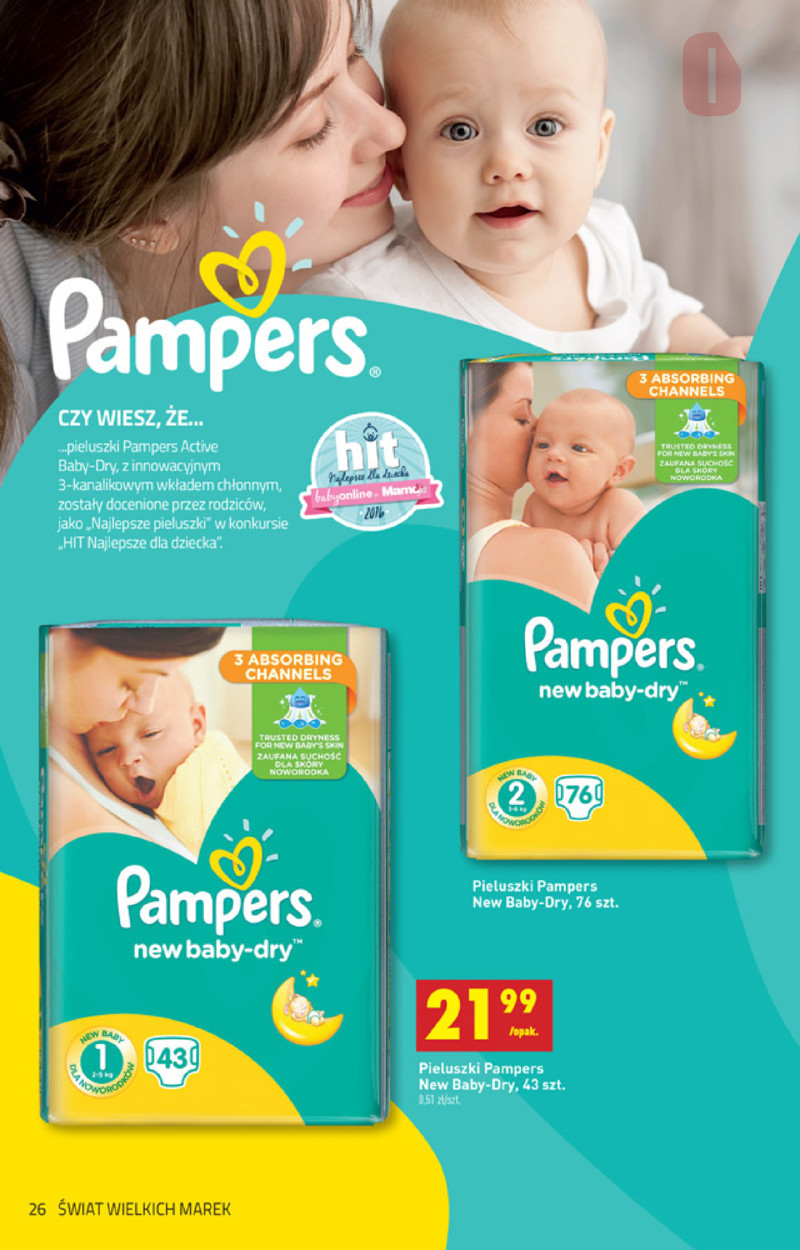 najmniejszy pampers 900gram