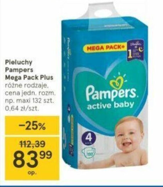 pampers 4 174 szt