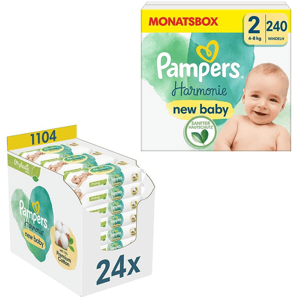 pampers premium care 2 białe a zielone opakowanie